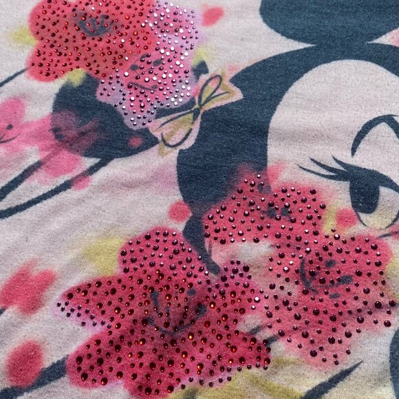 Women's Disney Minnie Mouse blouse Dolman Sleeves Sparkly beads Size XL - Picture 5 of 8